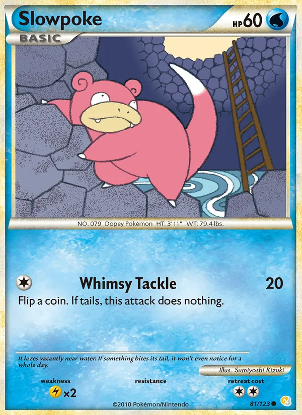 Slowpoke — HeartGold SoulSilver #81 (Pokémon TCG card)