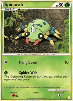 Spinarak (HeartGold SoulSilver #83)