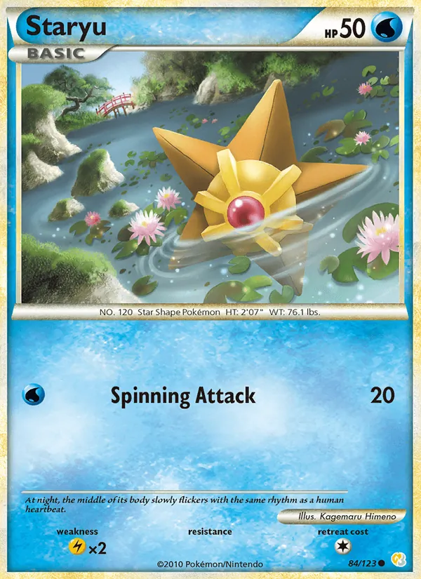 Staryu — HeartGold SoulSilver #84 (Pokémon TCG card)