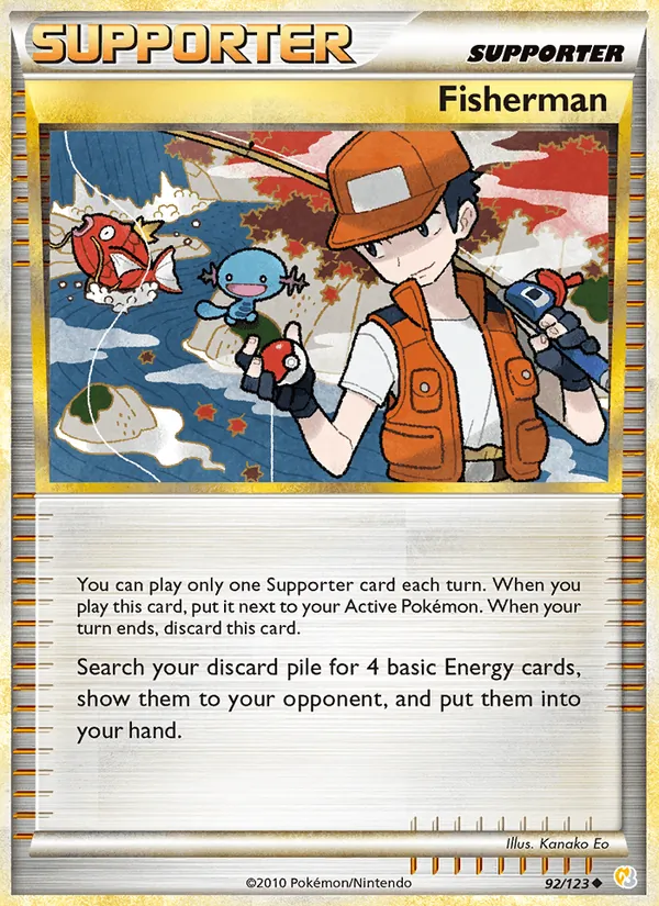 Fisherman — HeartGold SoulSilver #92 (Pokémon TCG card)