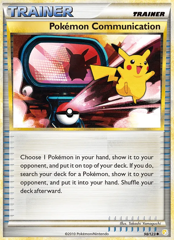 Pokémon Communication — HeartGold SoulSilver #98 (Pokémon TCG card)