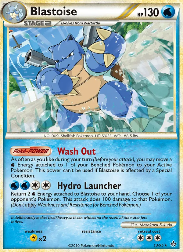Blastoise — Unleashed #13 (Pokémon TCG card)