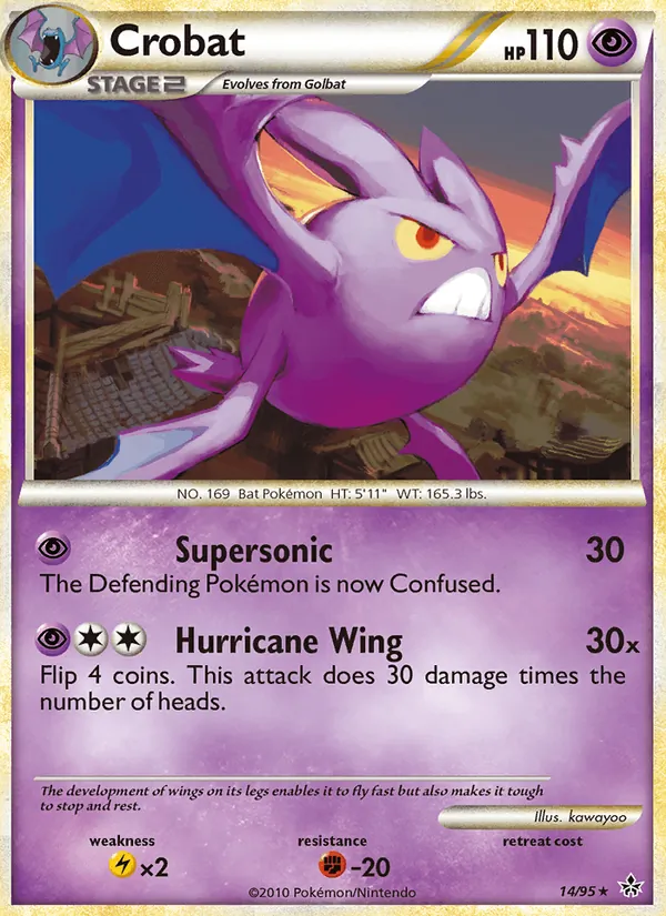 Crobat — Unleashed #14 (Pokémon TCG card)