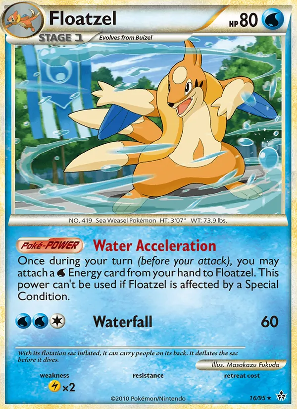 Floatzel — Unleashed #16 (Pokémon TCG card)
