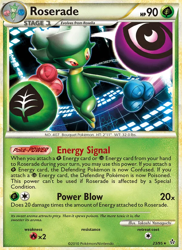 Roserade — Unleashed #23 (Pokémon TCG card)