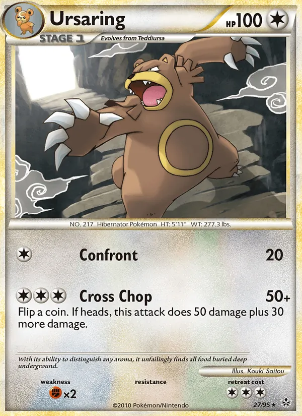 Ursaring — Unleashed #27 (Pokémon TCG card)