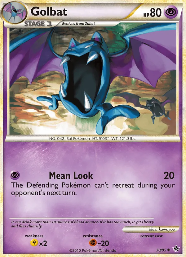Golbat — Unleashed #30 (Pokémon TCG card)