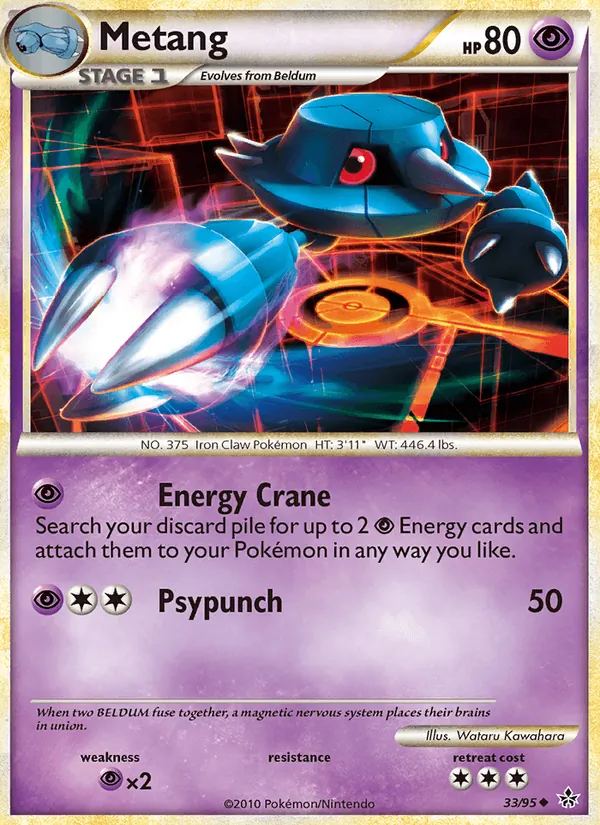 Metang — Unleashed #33 (Pokémon TCG card)