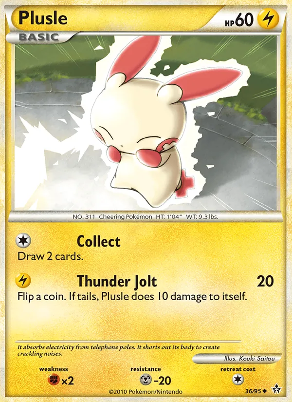 Plusle — Unleashed #36 (Pokémon TCG card)