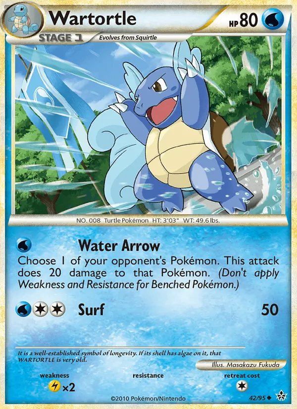 Wartortle — Unleashed #42 (Pokémon TCG card)
