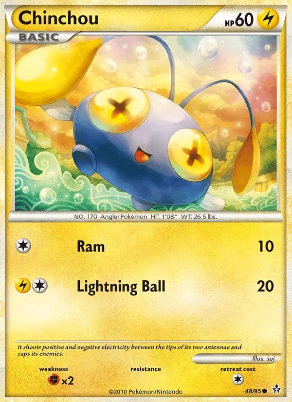 Chinchou — Unleashed #48 (Pokémon TCG card)