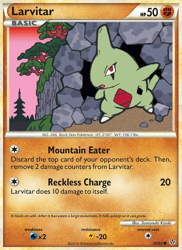 Larvitar — Unleashed #50 (Pokémon TCG card)