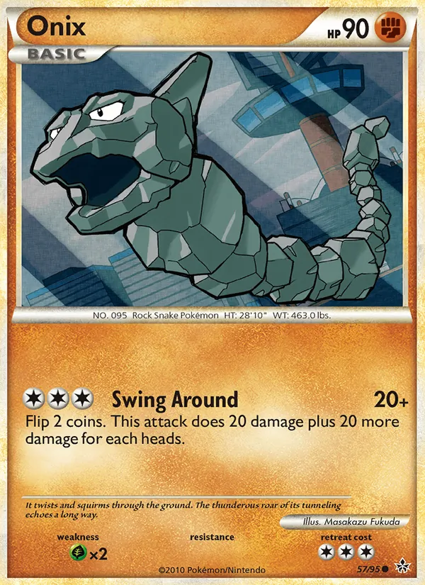 Onix — Unleashed #57 (Pokémon TCG card)