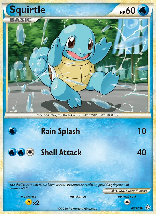 Squirtle — Unleashed #63 (Pokémon TCG card)