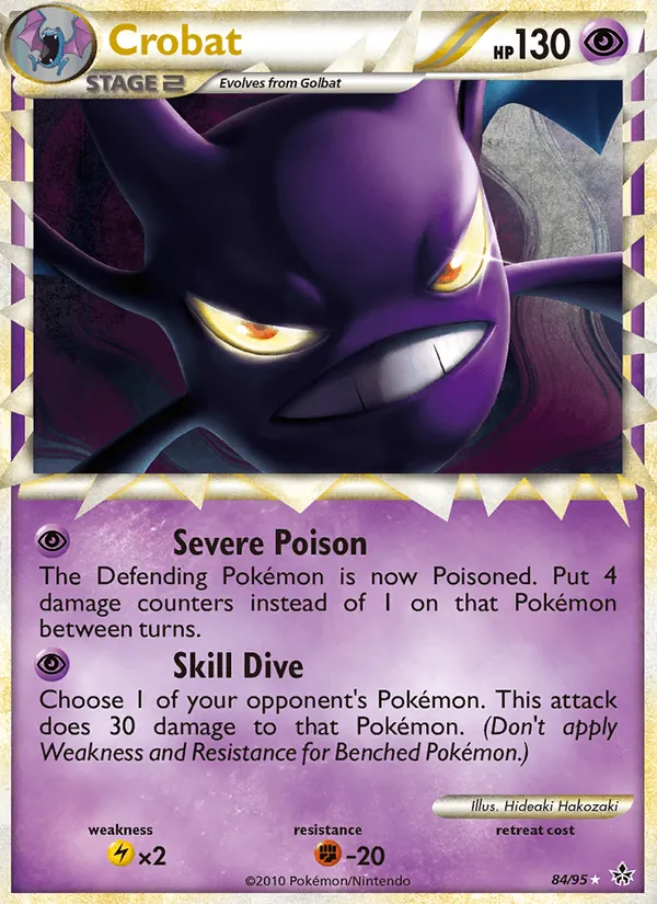 Crobat — Unleashed #84 (Pokémon TCG card)