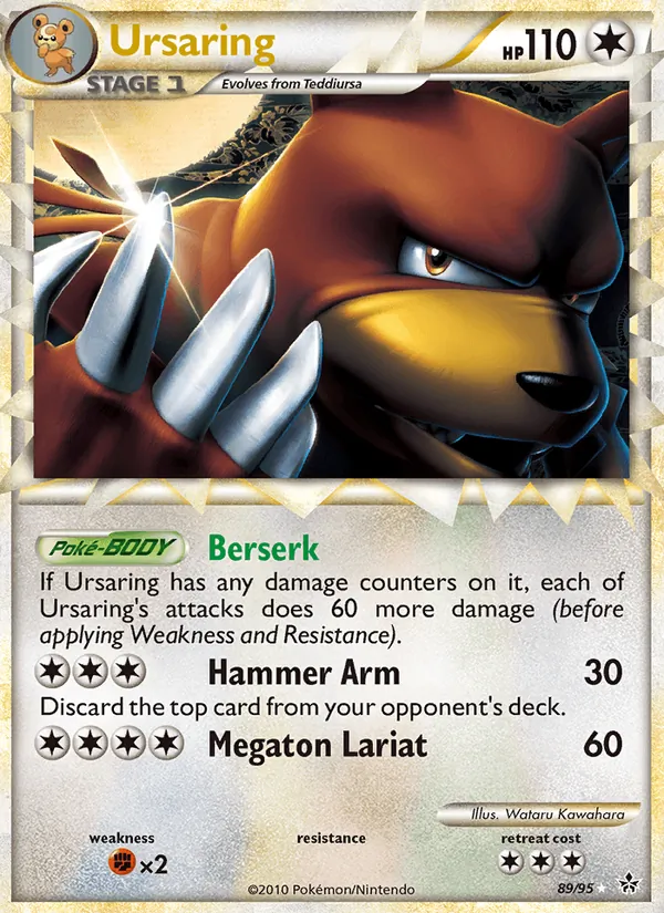 Ursaring — Unleashed #89 (Pokémon TCG card)