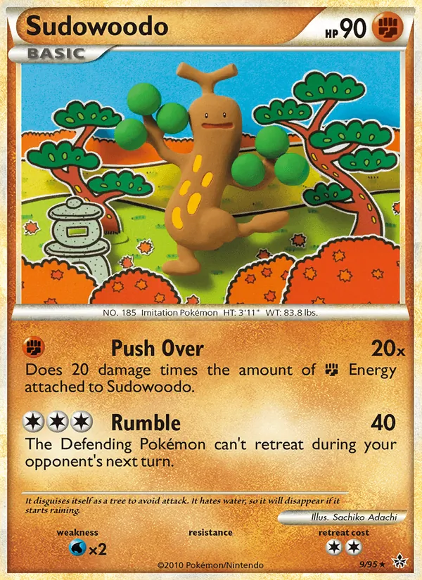 Sudowoodo — Unleashed #9 (Pokémon TCG card)
