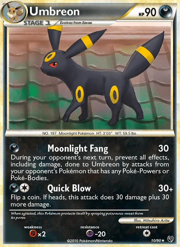 Umbreon — Undaunted #10 (Pokémon TCG card)