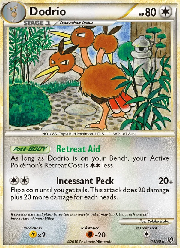 Dodrio — Undaunted #11 (Pokémon TCG card)