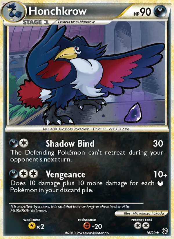 Honchkrow — Undaunted #16 (Pokémon TCG card)