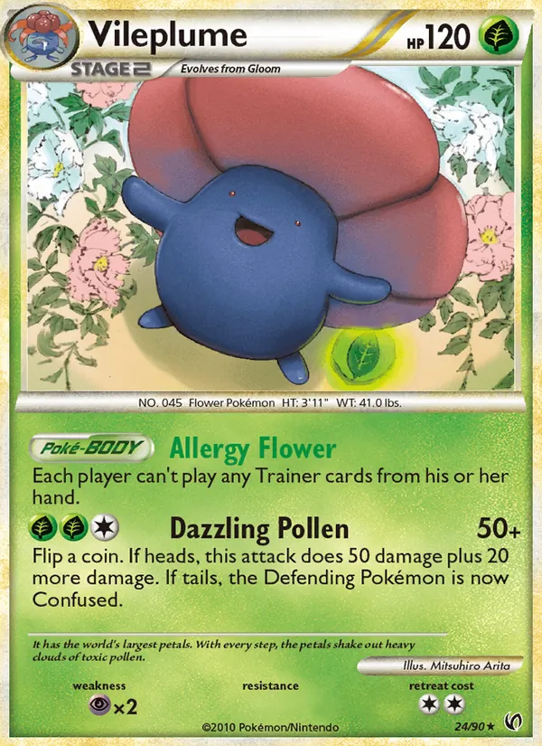 Vileplume — Undaunted #24 (Pokémon TCG card)