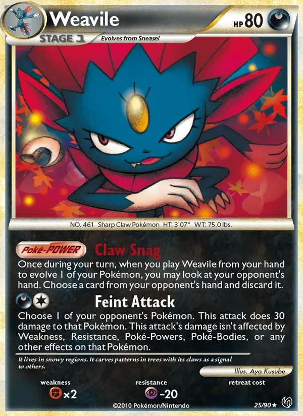 Weavile — Undaunted #25 (Pokémon TCG card)