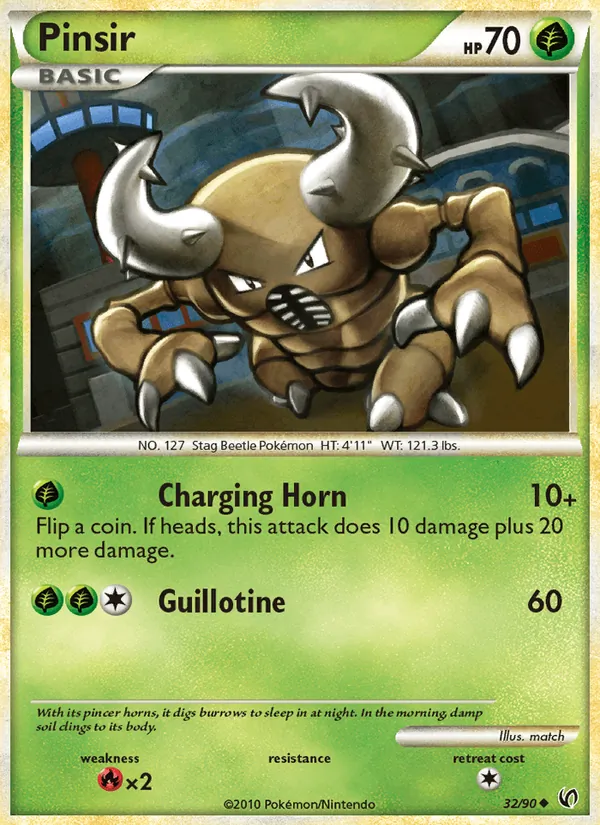 Pinsir — Undaunted #32 (Pokémon TCG card)
