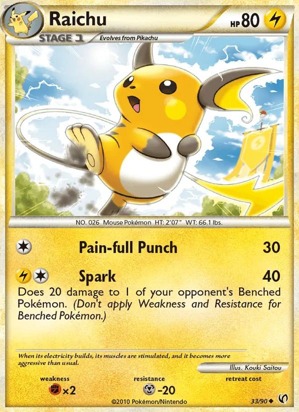 Raichu — Undaunted #33 (Pokémon TCG card)