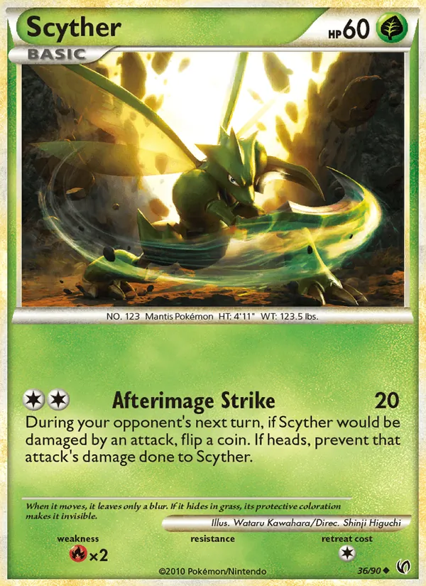 Scyther — Undaunted #36 (Pokémon TCG card)
