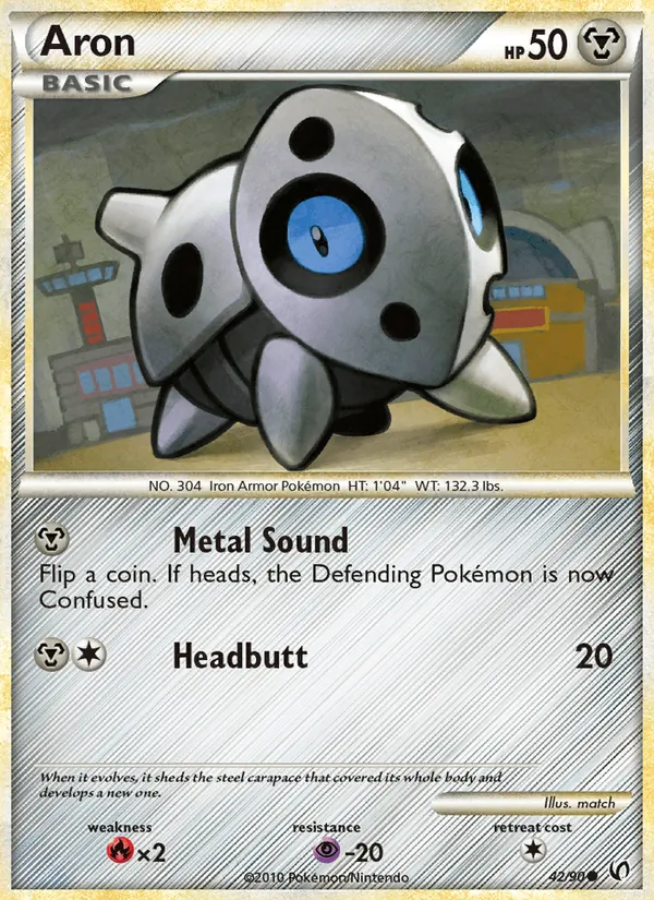 Aron — Undaunted #42 (Pokémon TCG card)