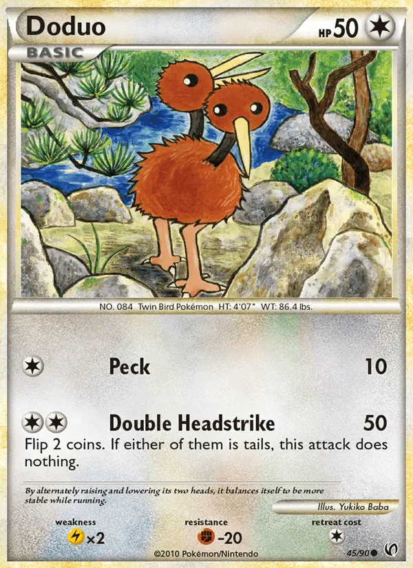 Doduo — Undaunted #45 (Pokémon TCG card)