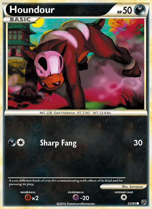 Houndour — Undaunted #53 (Pokémon TCG card)