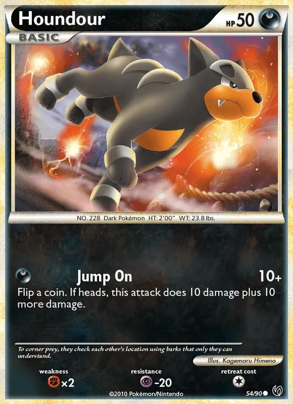 Houndour — Undaunted #54 (Pokémon TCG card)