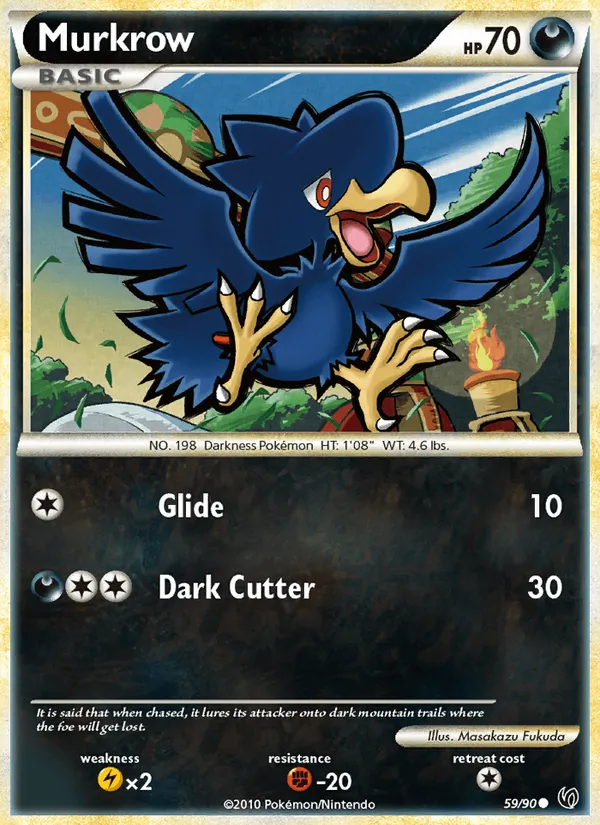 Murkrow — Undaunted #59 (Pokémon TCG card)