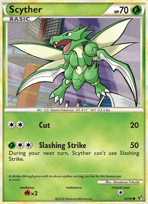 Scyther — Undaunted #65 (Pokémon TCG card)