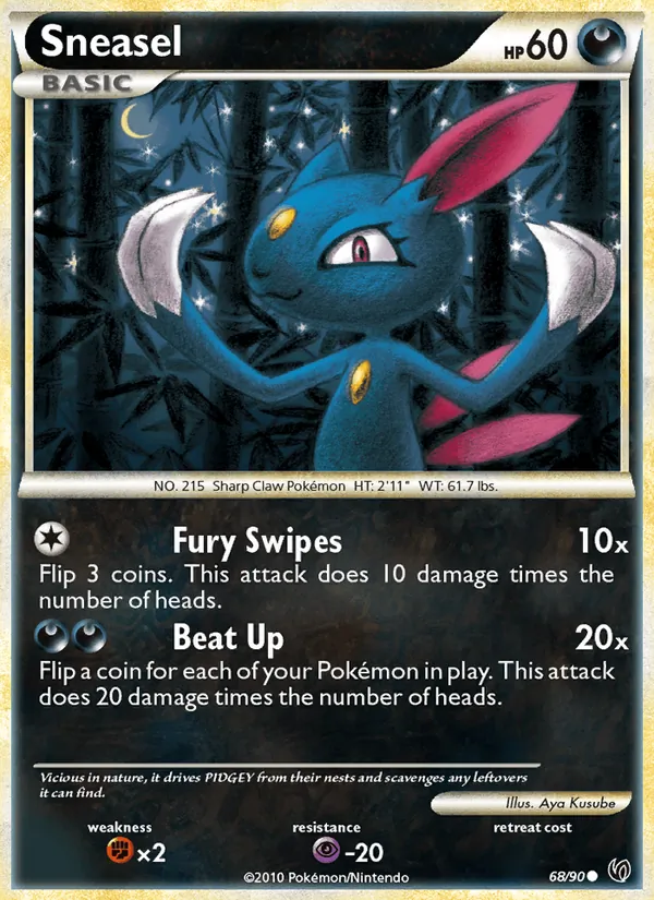 Sneasel — Undaunted #68 (Pokémon TCG card)