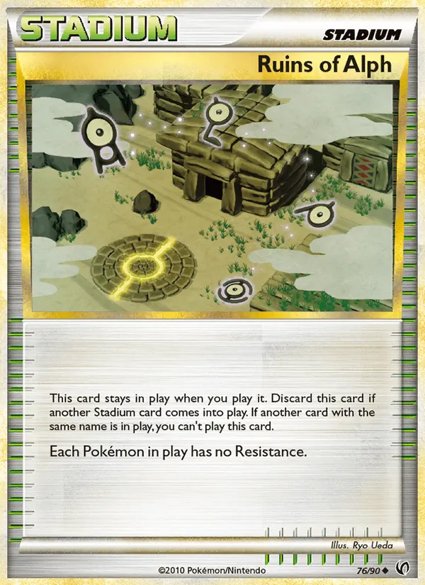 Ruins of Alph — Undaunted #76 (Pokémon TCG card)