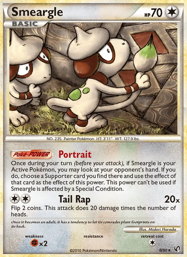 Smeargle — Undaunted #8 (Pokémon TCG card)