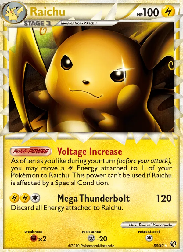 Raichu — Undaunted #83 (Pokémon TCG card)