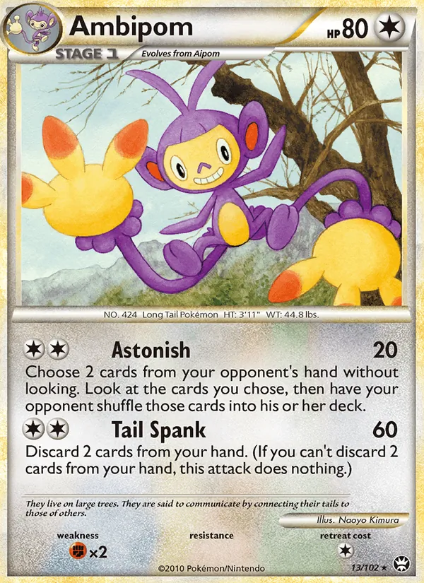 Ambipom — Triumphant #13 (Pokémon TCG card)