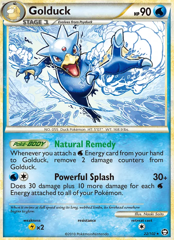 Golduck — Triumphant #22 (Pokémon TCG card)