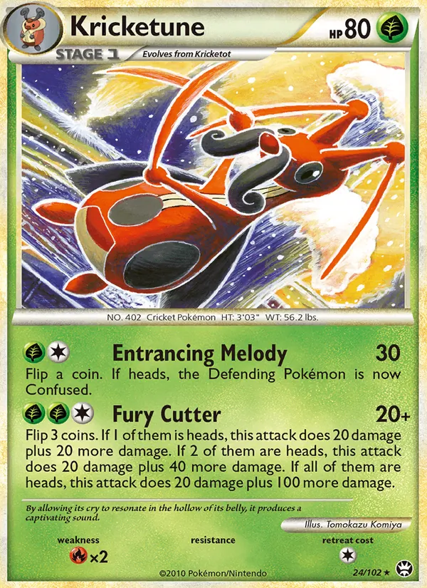 Kricketune — Triumphant #24 (Pokémon TCG card)