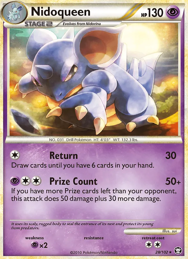 Nidoqueen — Triumphant #28 (Pokémon TCG card)