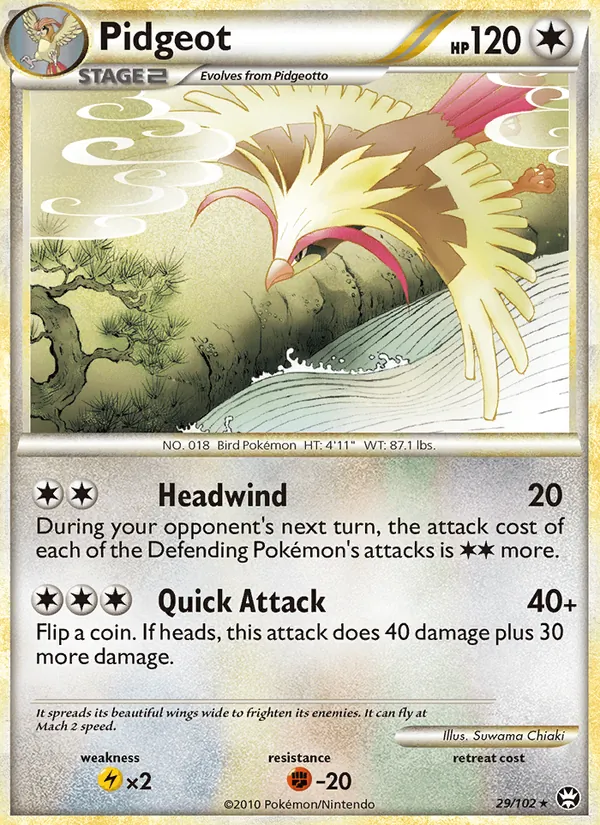 Pidgeot — Triumphant #29 (Pokémon TCG card)