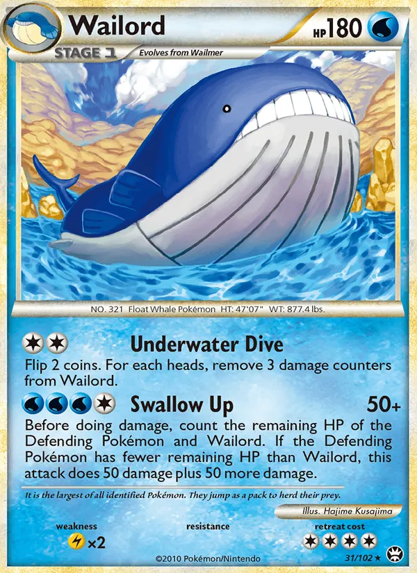 Wailord — Triumphant #31 (Pokémon TCG card)