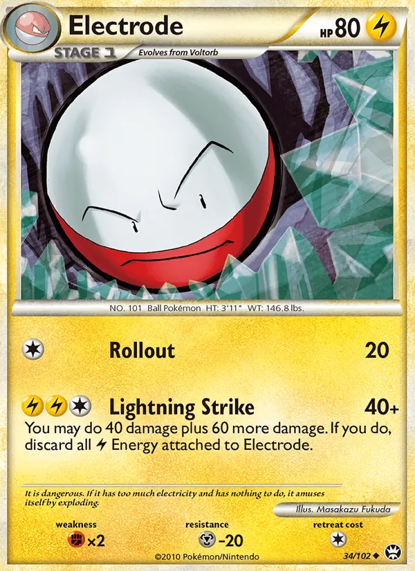Electrode — Triumphant #34 (Pokémon TCG card)
