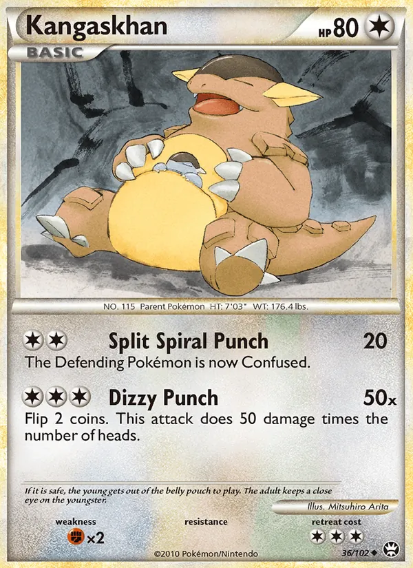 Kangaskhan — Triumphant #36 (Pokémon TCG card)