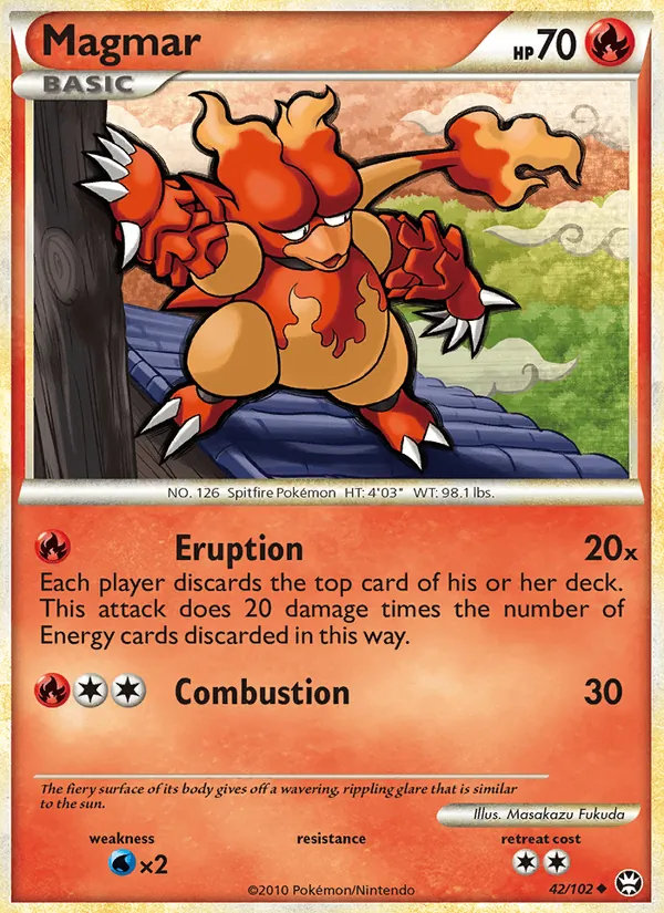 Magmar — Triumphant #42 (Pokémon TCG card)