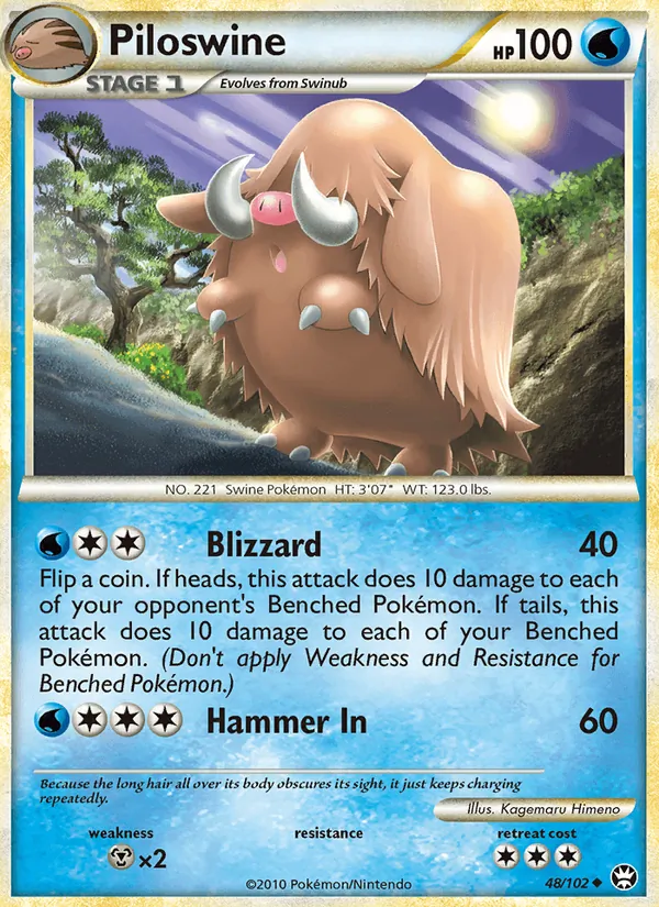 Piloswine — Triumphant #48 (Pokémon TCG card)