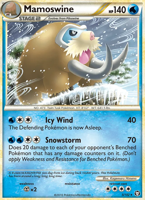 Mamoswine — Triumphant #5 (Pokémon TCG card)